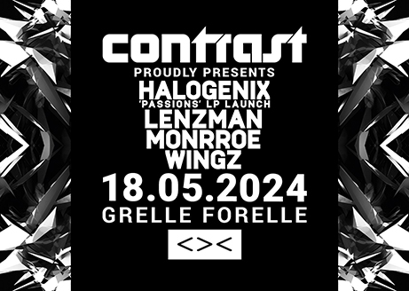 18/05 CONTRAST pres. HALOGENIX + LENZMAN + MONRROE + WINGZ | 18+