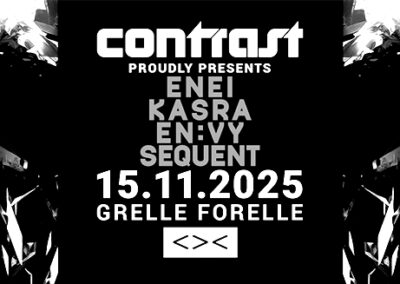 15/11 CONTRAST pres. CRITICAL MUSIC w/ ENEI + KASRA + EN:VY + SEQUENT | 18+
