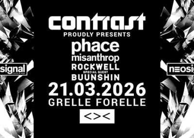 21/03 CONTRAST pres. NEOSIGNAL w/ PHACE + MISANTHROP + ROCKWELL + BUUNSHIN | 18+