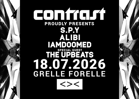 18/07 CONTRAST x DARKMTTR w/ S.P.Y + ALIBI + IAMDOOMED + Special Guest: THE UPBEATS