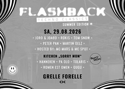 29/08 Flashback Techno Classics – Summer Edition